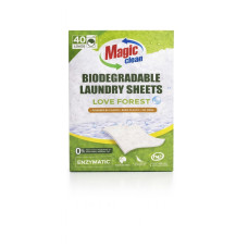 Magic clean биораградими листчета за пране 40дози